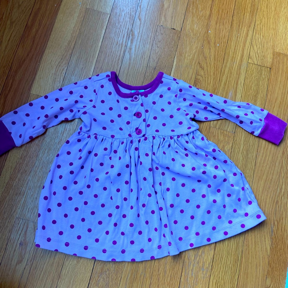 Hanna Andersson Size 80 ( Size 2) Purple Play dress! EUC, no stains!